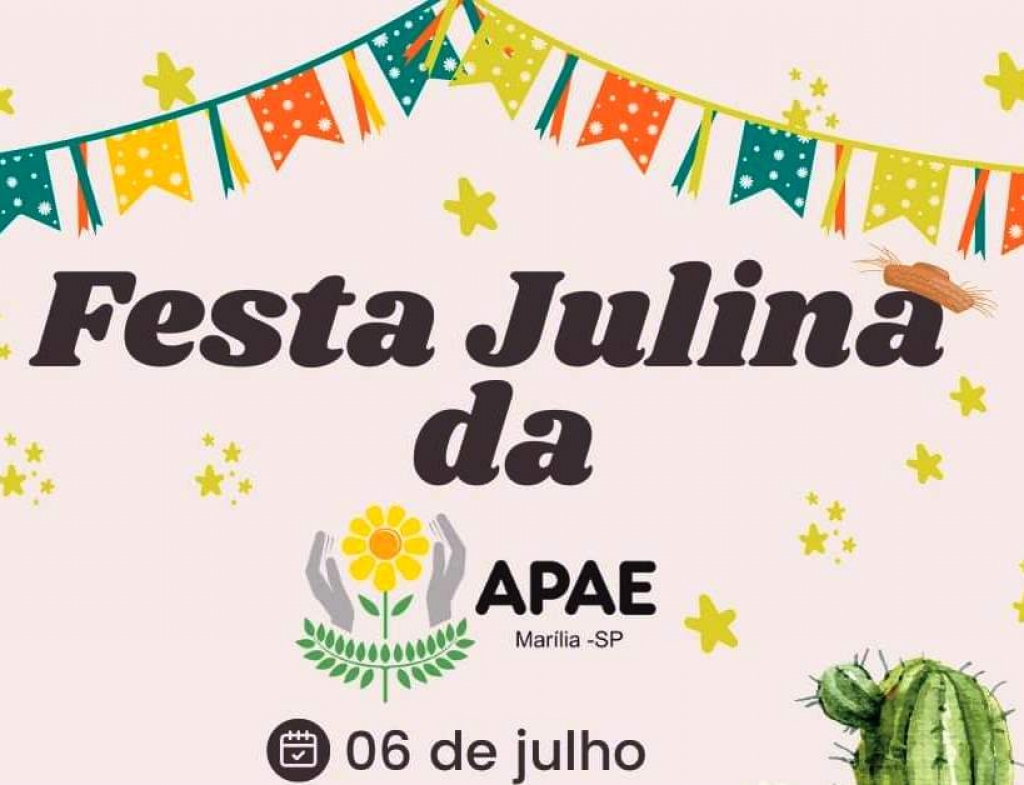 Apae de Marília vai ter ‘festa julina’ com comidas típicas e atrações