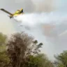 Avião combate incêndio em Pompéia: pico de casos e inovações