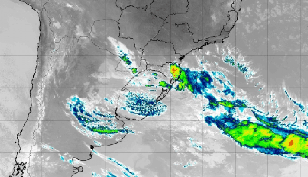 Imagem de satelite divulgada pelo INpe – Reprodução