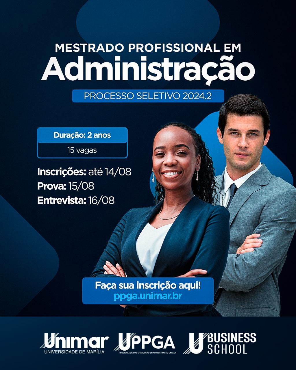 Mestrado Profissional em Administração da Unimar encerra inscrições nesta quarta