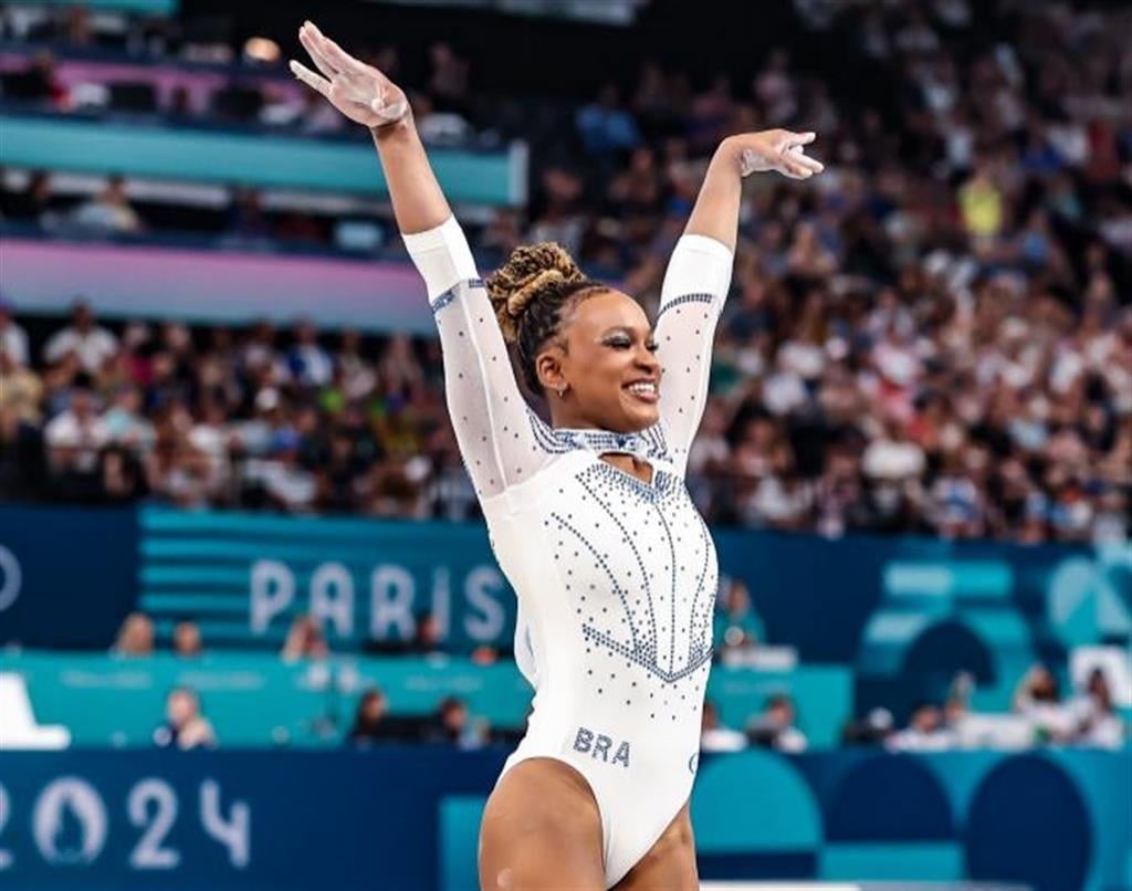 Ginasta Rebeca Andrade conquistou a prata na final do salto nos Jogos Olímpicos Paris 2024. FOTO: Wander Roberto/COB